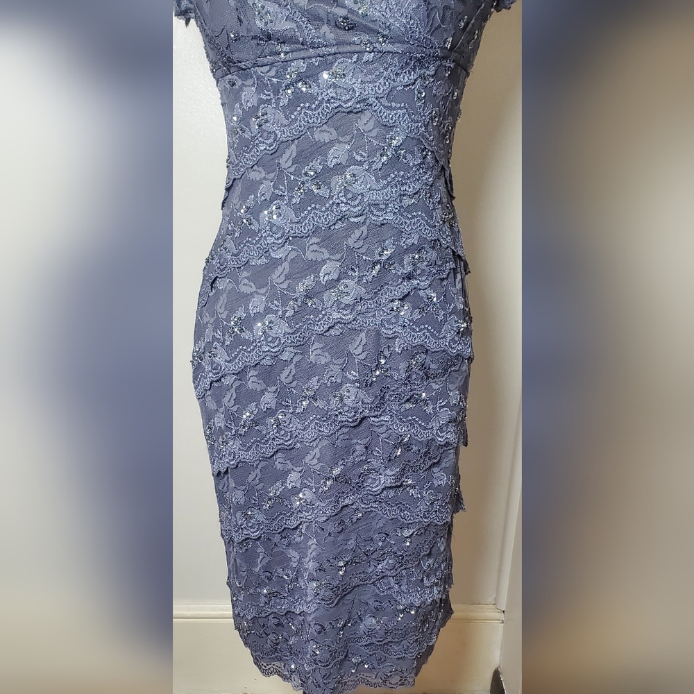 Marina Size 4 Sequin Bodycon Party Cocktail Dress - Picture 7 of 13
